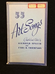 55 ART SONGS – Spaeth & Thompson – VOCAL SCORE – BIRCHARD PB 1963