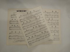 Vintage Piano Sheet Music 1968 The Tide Is High Blondie Debbie Harry