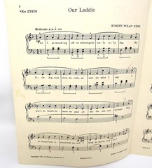Our Laddie Sheet Music 1942 Piano Solo with Words Clean Beginner Kerr US Seller