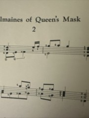 Almaines Of Queens Mask Makuta Zen-on Classical Guitar Sheet Music 1967