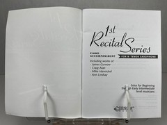 1st Recital Series Piano Accompaniment for Bb Tenor Saxophone Curnow Music