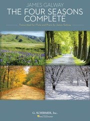 The Four Seasons Complete for Flute Piano Sheet Music James Galway Schirmer Book