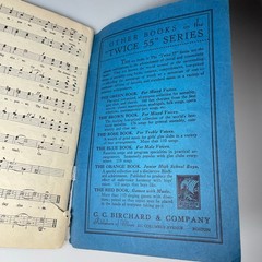 The Blue Book for Male Voices Twice 55 Vocal Selections C.C. Birchard & Co. 1926