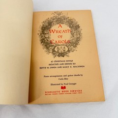 Scholastic A Wreath of Carols 47 Christmas Songs Vintage Holiday Music Book SC