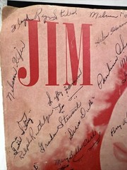 Jim -1941 sheet music – Dinah Shore cover photo/signed By Multiple Artist