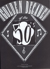 GOLDEN DECADE OF THE 50&rsquo;s Songbook 1991 Piano Vocal Guitar Sheet Music Rock Roll