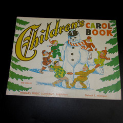 Vintage Christmas Carol Book For Children by Thomas Music Co. 1952