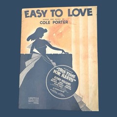 Easy To Love Cole Porter Sheet Music This Time For Keeps Esther Williams 1936