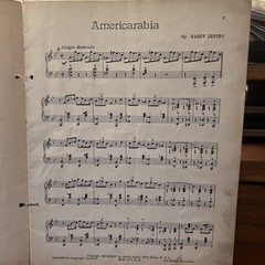 HARRY JENTES Novelty Piano Solo Folio RAG O RHYTHM 1924 Rare Self Published