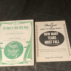Vintage Sheet Music Lot of 22 – 1930s- 1940s -1950s Piano/Voice