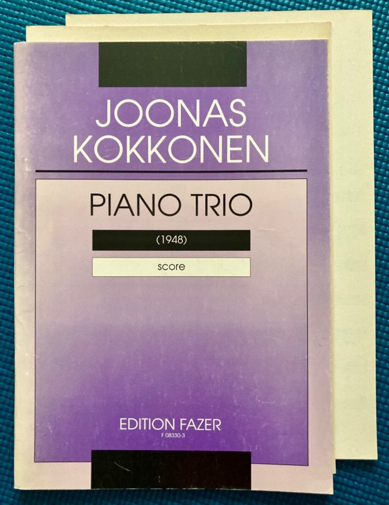 Joonas Kokkonen: Trio 1948 Score & Parts – violin and cello, and piano