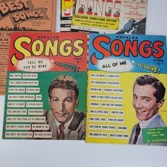 Lot of 10 1950s song lyrics magazines Popular Songs That Will Live Forever Best
