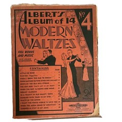 Alberts Album of 14 Modern Waltzes No 4 &7 Circa 1935-1941 Sheet Music x 2