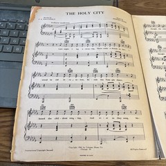 The Holy City Sheet Music , Weatherly/Adams 1941