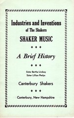 SHAKER MUSIC A Brief History PB Industries & Inventions 1968 Canterbury Shakers