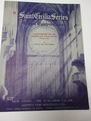 Eunice Kettering Paraphrase on American Folk Hymn Organ Sheet Music St Cecilia