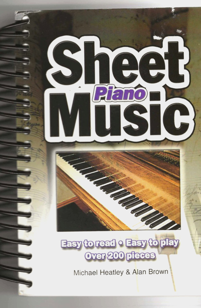 Sheet Piano Music spiral bound book by Michael Heatley & Alan Brown 200 pieces