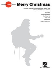 Merry Christmas Beginning Solo Guitar Tab Sheet Music Lyrics 15 Songs Book