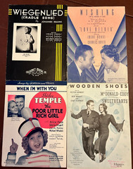 LOT OF 20 PIECES VINTAGE SHEET MUSIC PIANO-VOICE 1930s BEAUTIFUL ARTWORK #ABCD2