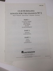 Claude Bolling Sonata for Two Pianists No 2 Piano String Bass Drums Sheet Music