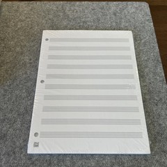 10 Stave Music Writing Pad (8 1/2&Prime; x 11&Prime;)