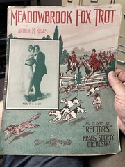 J 11×14 Ragtime sheet music MEADOWBROOK FOX TROT by Kraus