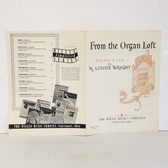 Vintage 1954 From The Organ Loft Piano Solo Sheet Music by N Louise Wright