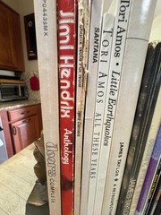 Mixed Collection Guitar Song Books Rock Led Zeppelin, Doors, Hendrix (see pics)