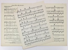 Alone With My Sorrows Piano Guitar Ukulele Sheet Music Gene Autry Calumet 1932