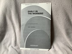 Early in the Morning by Jean Berger – 312-41168 SATB Sheet Music – Can Comb Ship