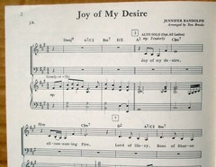 Joy of My Desire Religious SATB Choral Choir Sheet Music (Randolph 1987)