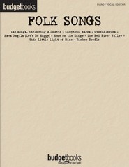 Folk Songs for Piano Sheet Music Guitar Chords Lyrics 148 Favorites Budget Book