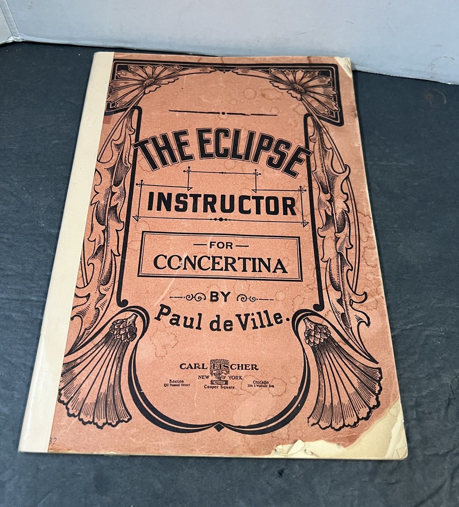 The Eclipse Instructor for Concertina By Paul de Ville 1905 Rudiments of Music