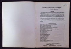 Belwin Course for Strings : String Builder Book Three by Samuel Applebaum, 1960