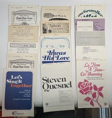 Lot 30 Choral Octavo Sheet Music SATB Sacred Religious Various Church Lets Sing
