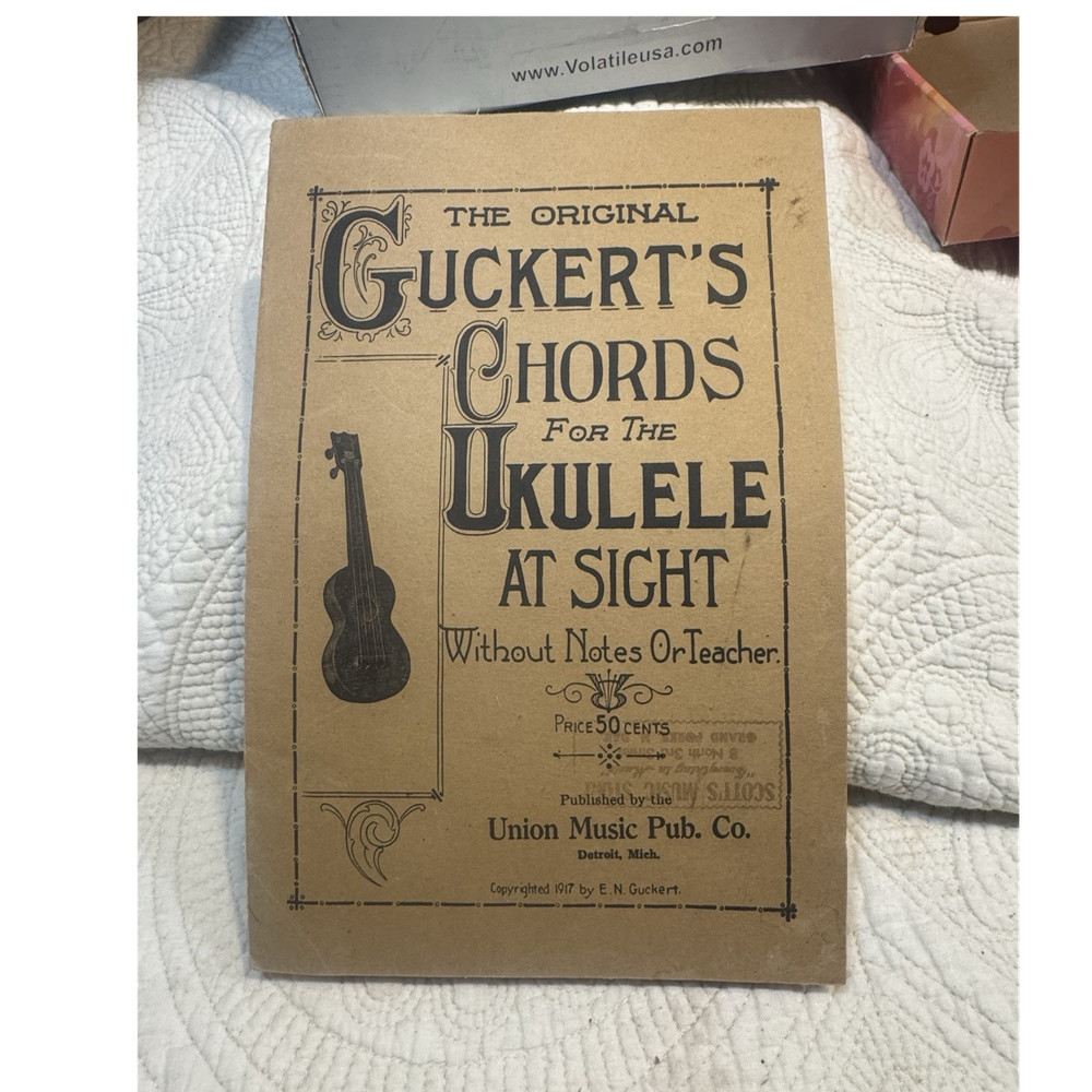 Guckert&rsquo;s Ukulele Chord Chart Beginner Instruction Book Union Music Pub. Co.