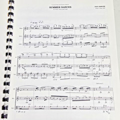 Summer Dances for Flute Horn & Cello Sheet Music Score Parts 1987 Vtg