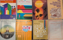 Sheet Music Books for Organ, Lot of 7, Pre-owned, 1965-85