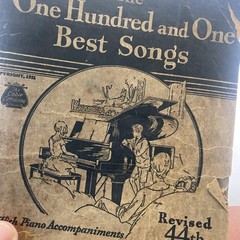 Vintage Cable Company The One Hundred And One Best Songs Piano Songbook 1912 USA