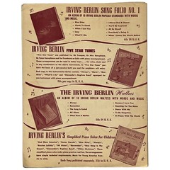 Vintage Sheet Music Irving Berlin&rsquo;s REMEMBER Std Edition 1925 Van Valkenburg