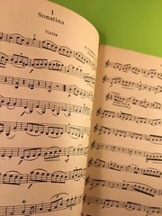 7 Sonatinas for Violin, Vintage 1914 sheet music booklet, 19 pages, some writing