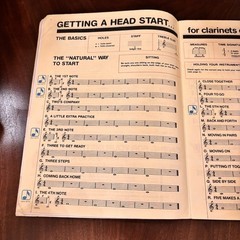 Best In Class Clarinet Book 1 Bruce Pearson Comprehensive Band Method Vintage