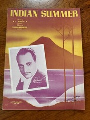 Indian Summer ~ Dubin / Herbert ~ 1939 M. Witmark Sheet Music