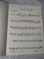 Jose Vinas, 4 Waltzes, Classical Guitar Sheet Music Solos
