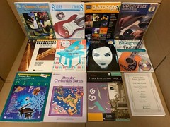 Lot of 10 Music Sheet Choral Lessons Chord Song Guitar Piano Book Set RANDOM Mix