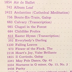 Antique 1901 Easter Hymn Piano Sheet Music by Jas J Freeman