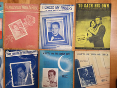 Lot of 33 VTG 1940s Piano Sheet Movie Music Betty Grable Humphrey Bogart Goodman