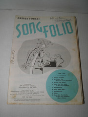 Vintage Armed Forces Song Folio Sheet Music 1957 Lot of 19 GUC