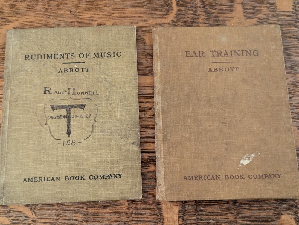 2 Antique Music Books The Rudiments Of Music And Ear Training