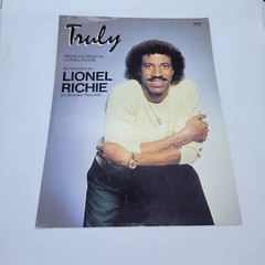 Truly Lionel Richie 1982 Piano Vocal Guitar Sheet Music Motown Cherry Lane